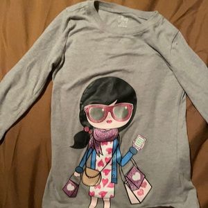 Girls long sleeve tee-shirt bundle (5t & 5/6)
